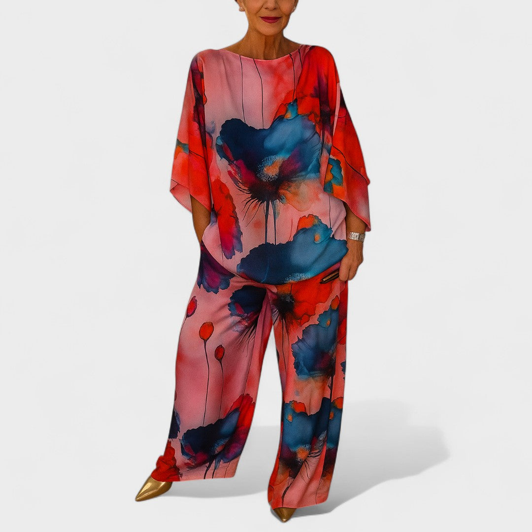 Elizabeta - Satenski dvodijelni set za žene