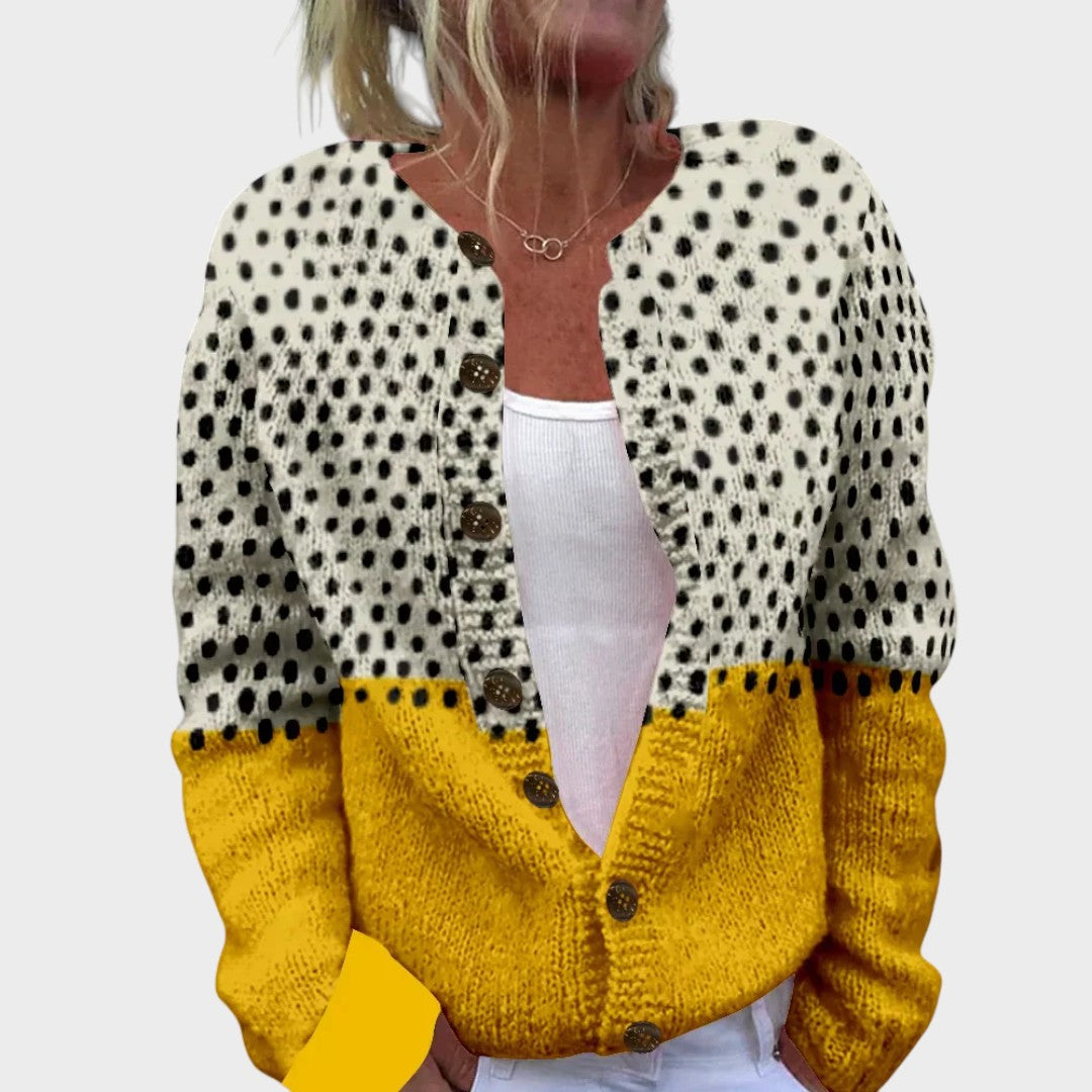 Mirjana - Jesenski cvjetni kardigan