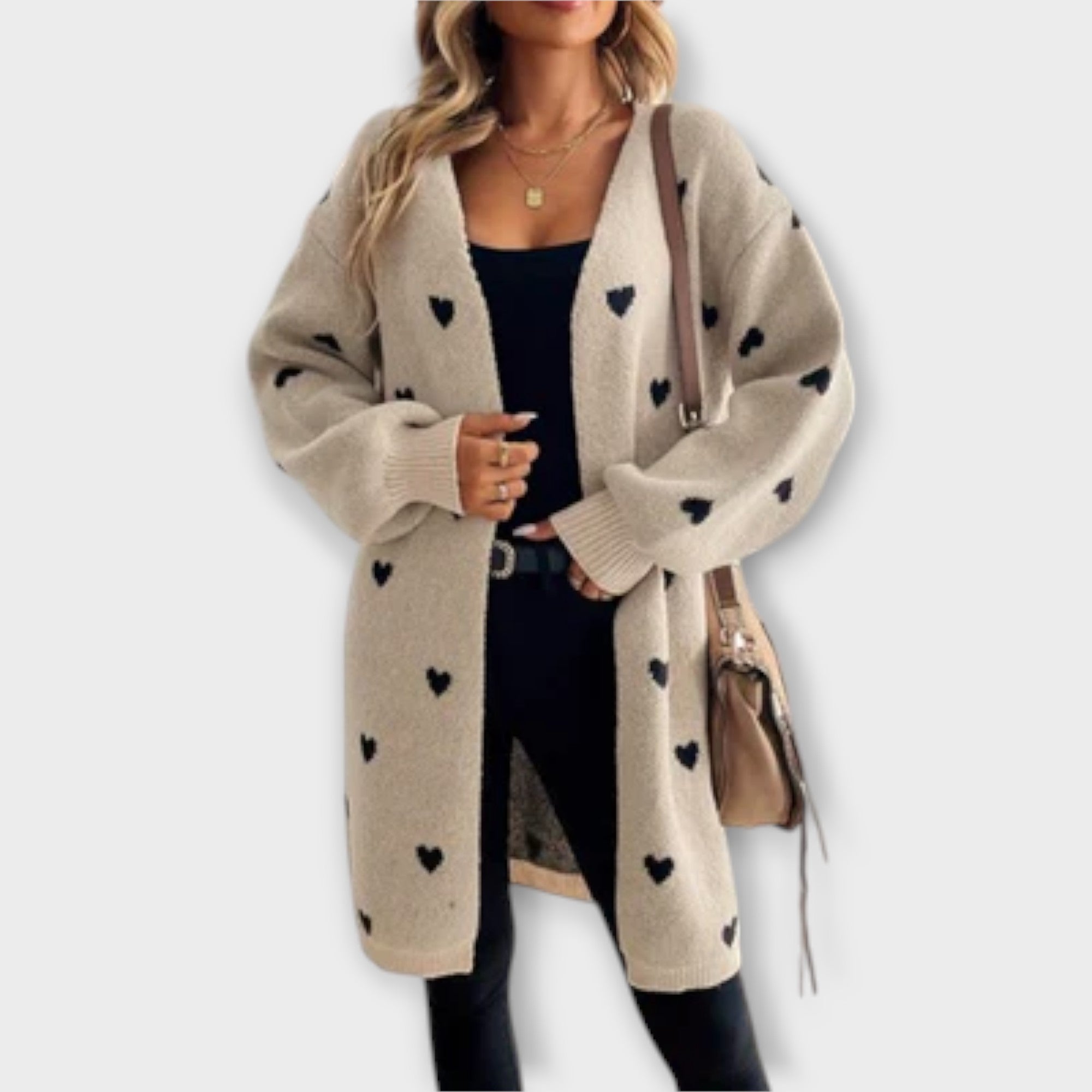 Julia - Kardigan s uzorkom srca