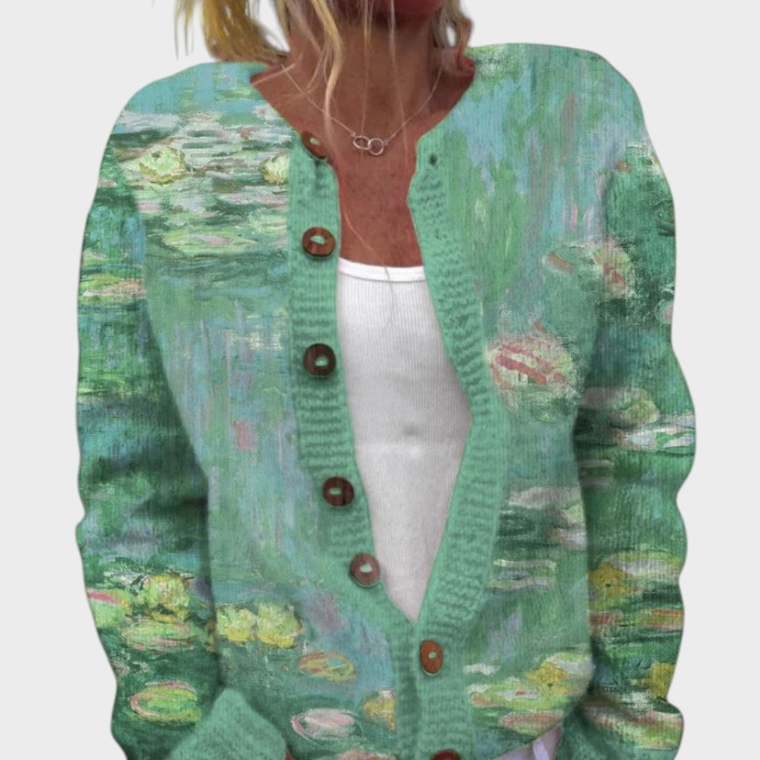 Ana - Jesenski cvjetni kardigan
