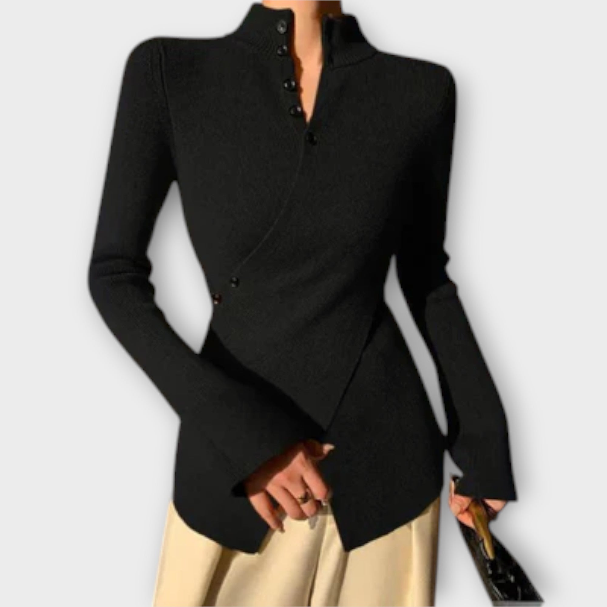 Michiko – Elegantna Slim Fit Pletena Majica