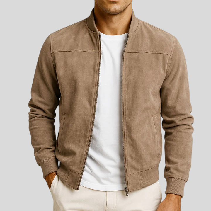 Domagoj - Klasična Suede Jakna – Elegancija Bez Kompromisa