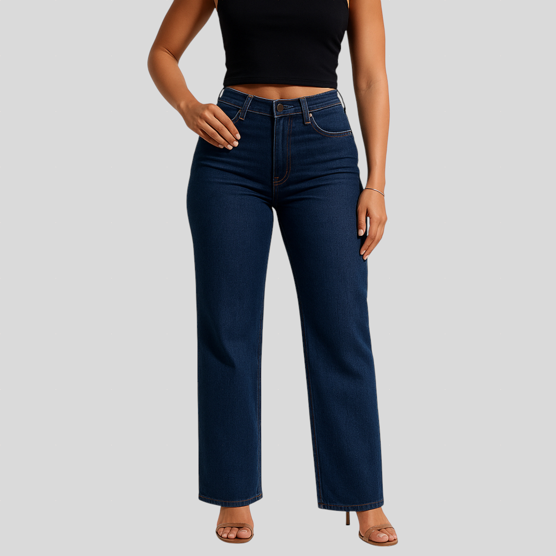 Aline - Elastične Traperice sa Srednjim Strukom