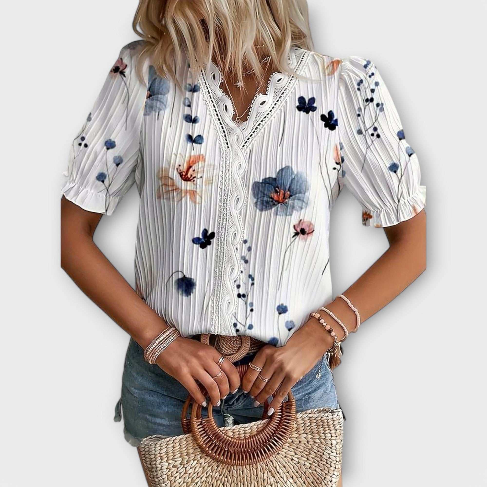 Hermina - Bluza s V izrezom