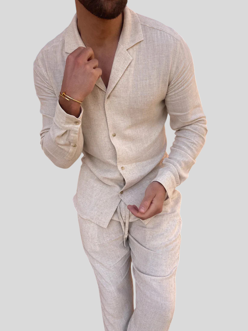 Zeus - Ljetno odijelo od lana za muškarce