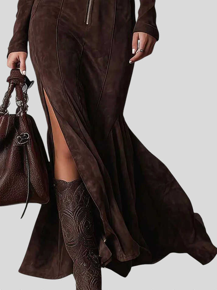 Cataina - Vintage Duga Haljina S Remenom