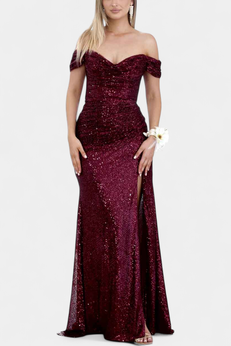 Renata Haljina Sirena bez naramenica s šljokicama