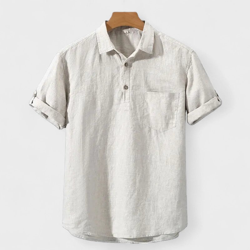 Kaj - Polo majica od lanenog platna