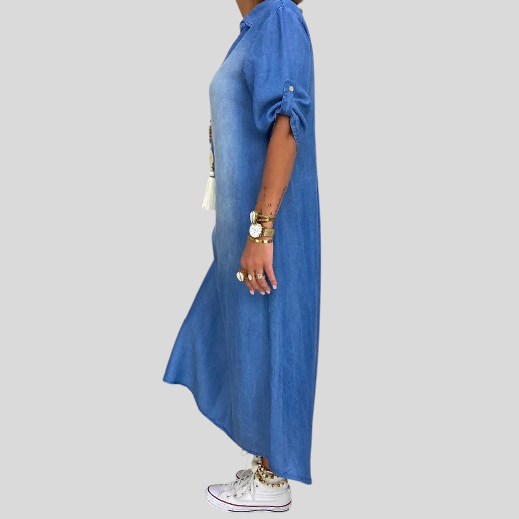 Elena - Duga haljina u traper stilu