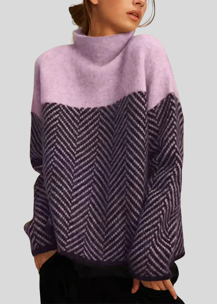 Elodie - Pamučni Pulover S Visokim Ovratnikom