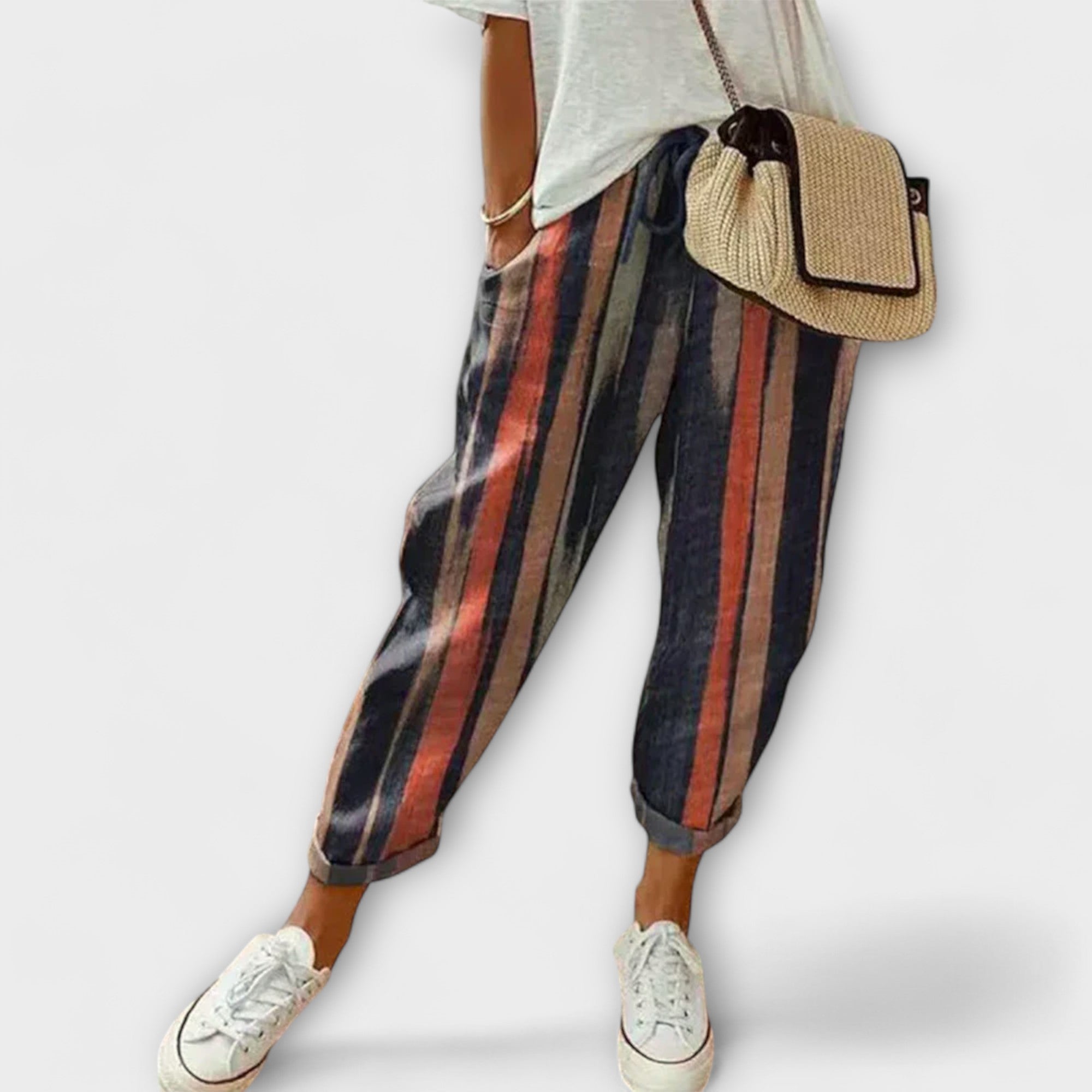 Marijeta - Udobne hlače od pamuka i lana