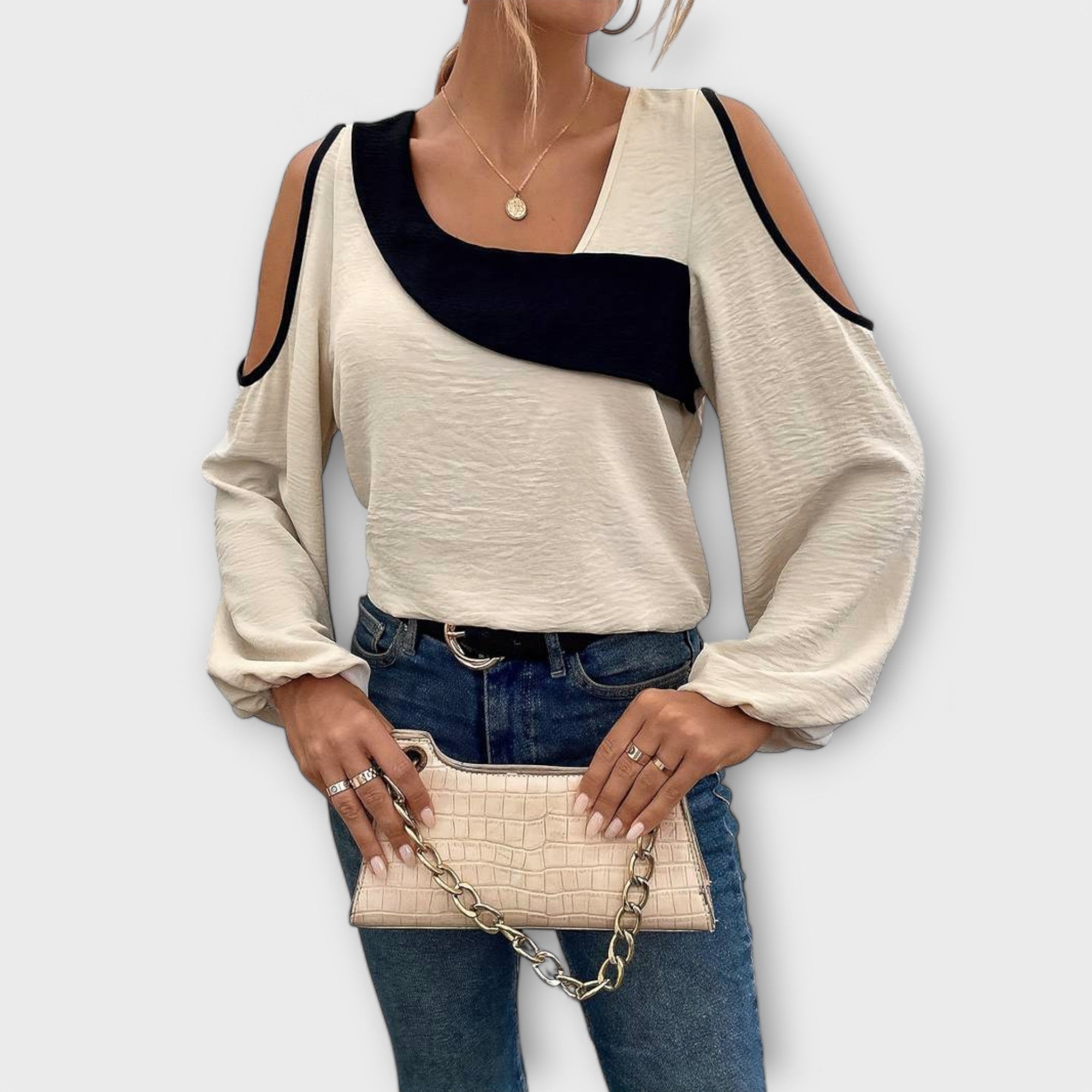 Anica - Bluza s kvadratnim izrezom