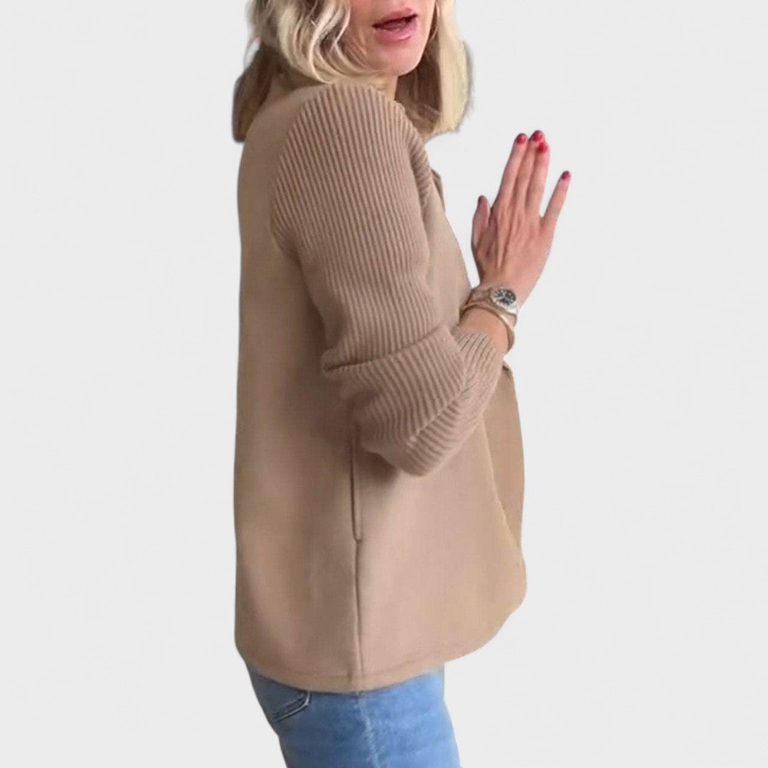 Valentina - Elegantni sako s pletenim rukavima