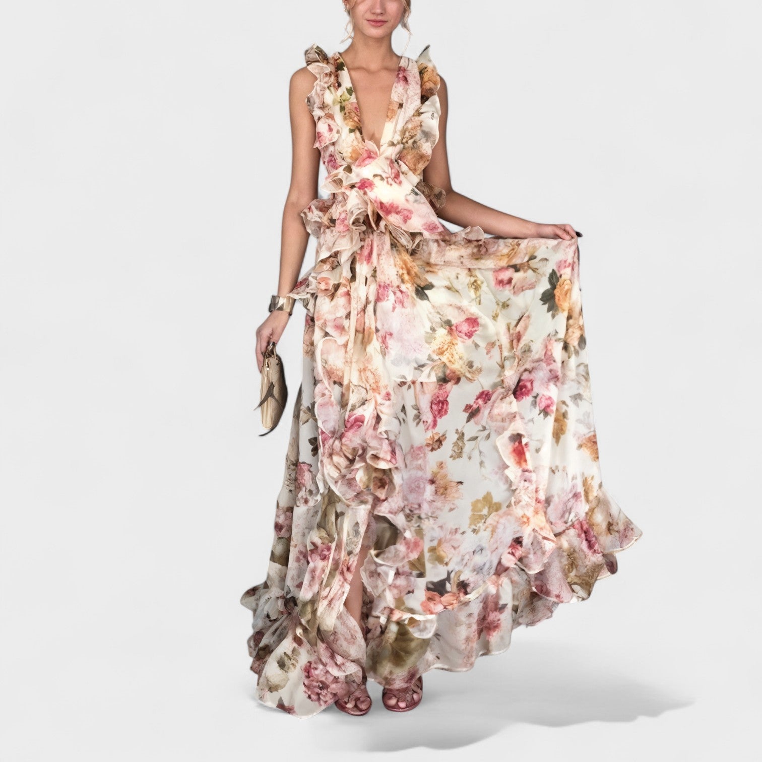 Isabela - Duga cvjetna haljina