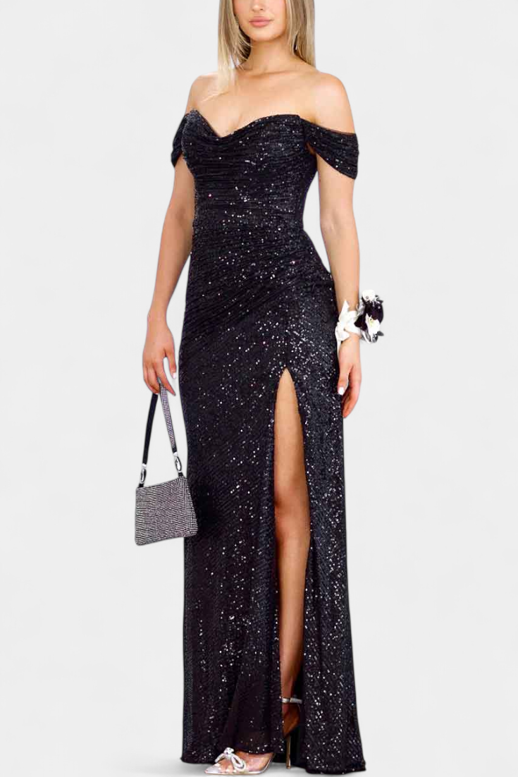 Renata Haljina Sirena bez naramenica s šljokicama