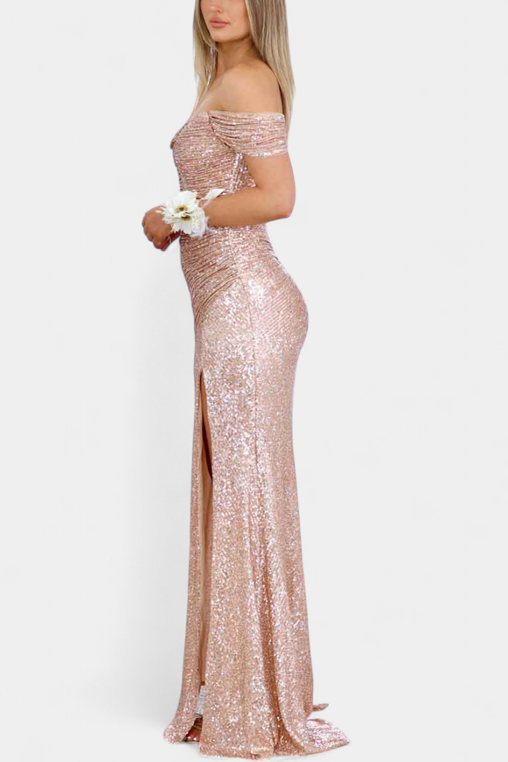 Renata Haljina Sirena bez naramenica s šljokicama