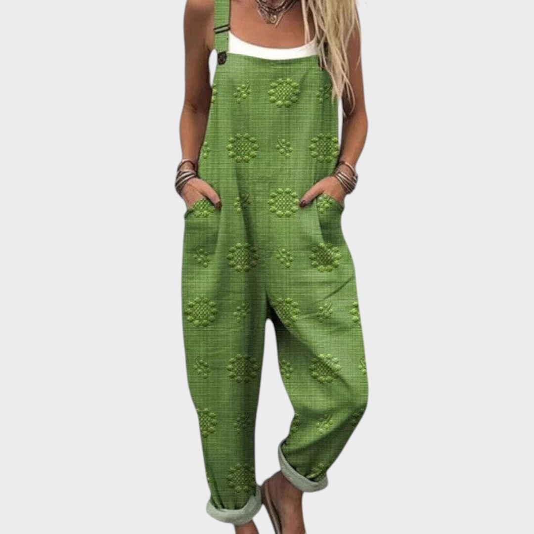 Dora - Ležeran cvjetni kombinezon za svaki dan