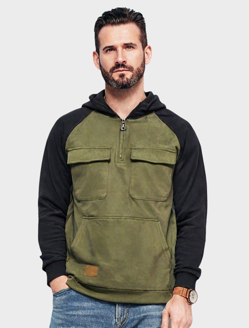 Kristian - Polo-zip majica s kapuljačom